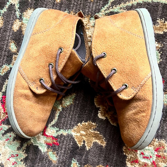 Oshkosh Brown Suede Lace up Ankle moccasin style Boot Shoes • size 3 big boys - Picture 10 of 16